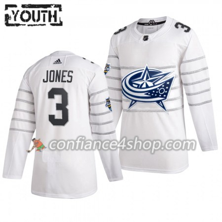 Adidas Maillot de Hockey Columbus Blue Jackets Seth Jones 3 Blanc 2020 NHL All-Star Authentic - Enfant